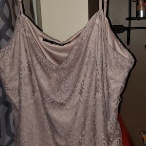 Light Purple Lace Tank Top